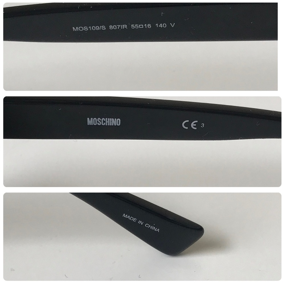 Moschino Cat Eye Spike Sunglasses MOS109/S 0807/IR 55 - Picture 14 of 16